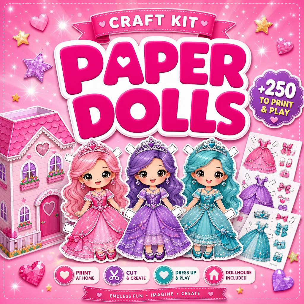 Kit de bonecas de papel cover